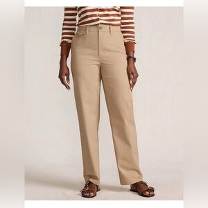 Women's Chino High Rise Rail Straight Leg Pants